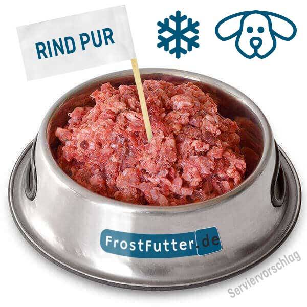 BARF Frostfleisch Rind pur für Hunde