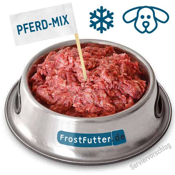 Pferd Mix besonders mild und gut verträglich - BARF Frostfleisch für Hunde
