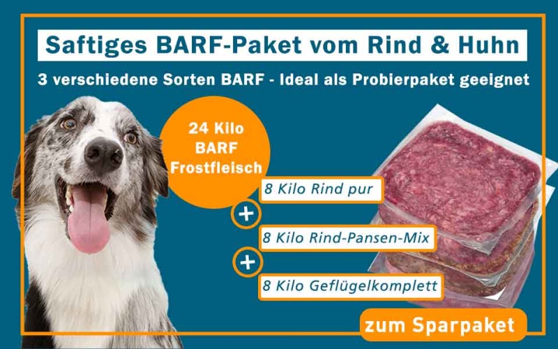 zum FrostFutter.de BARF Probierpaket für Hunde und Katzen